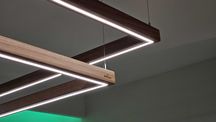 Oświetlenie LED z litego drewna