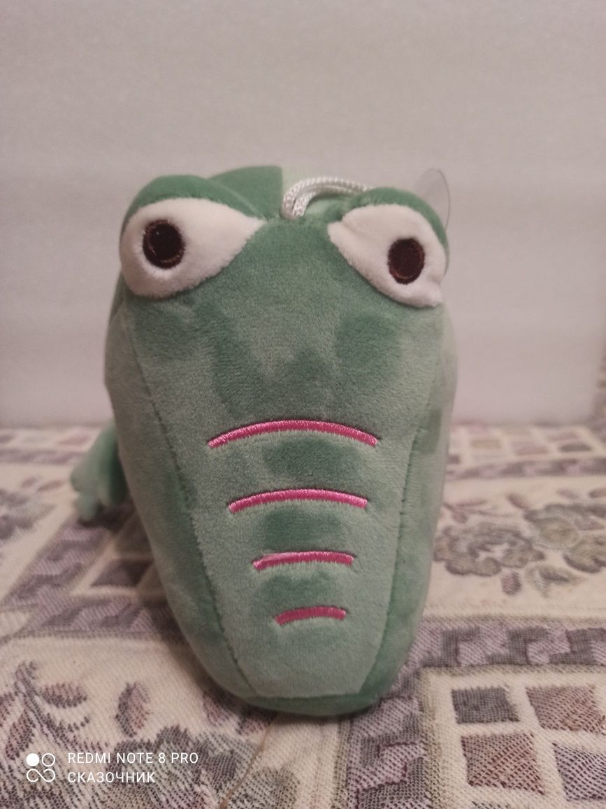 Крокодил зелёный и розовый Плюш Мягкая игрушка