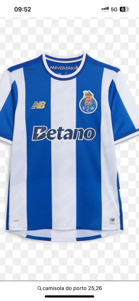 Escolhe ja a camisola do teu clube
