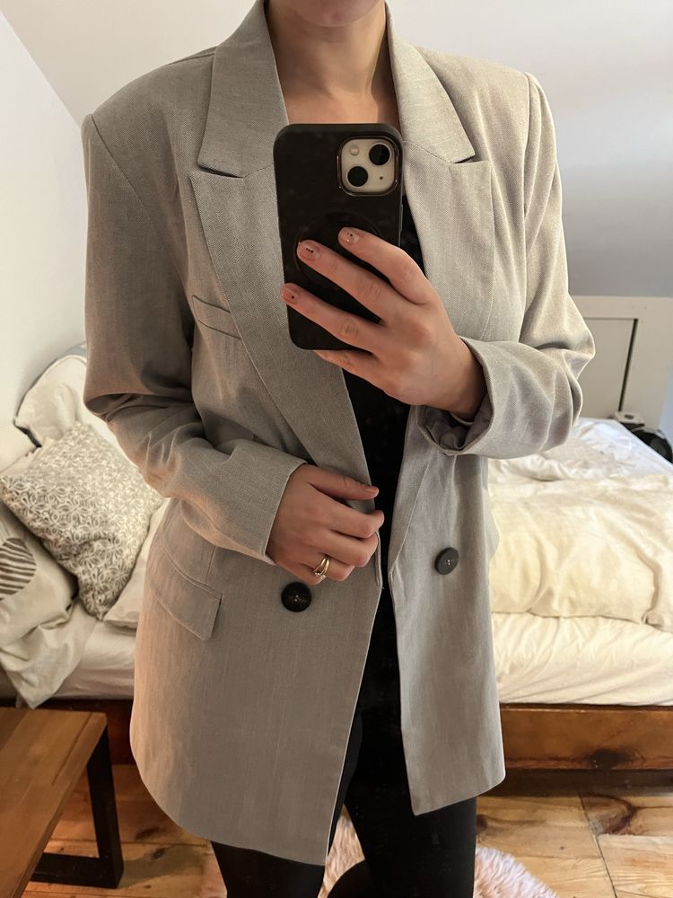 Marynarka damska XL szara RESERVED