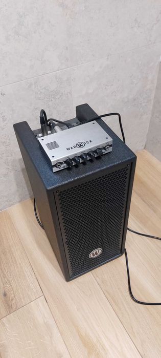 Zestaw wzmacniacz head Warwick Gnome + kolumna Warwick Gnome 200W 2x8"
