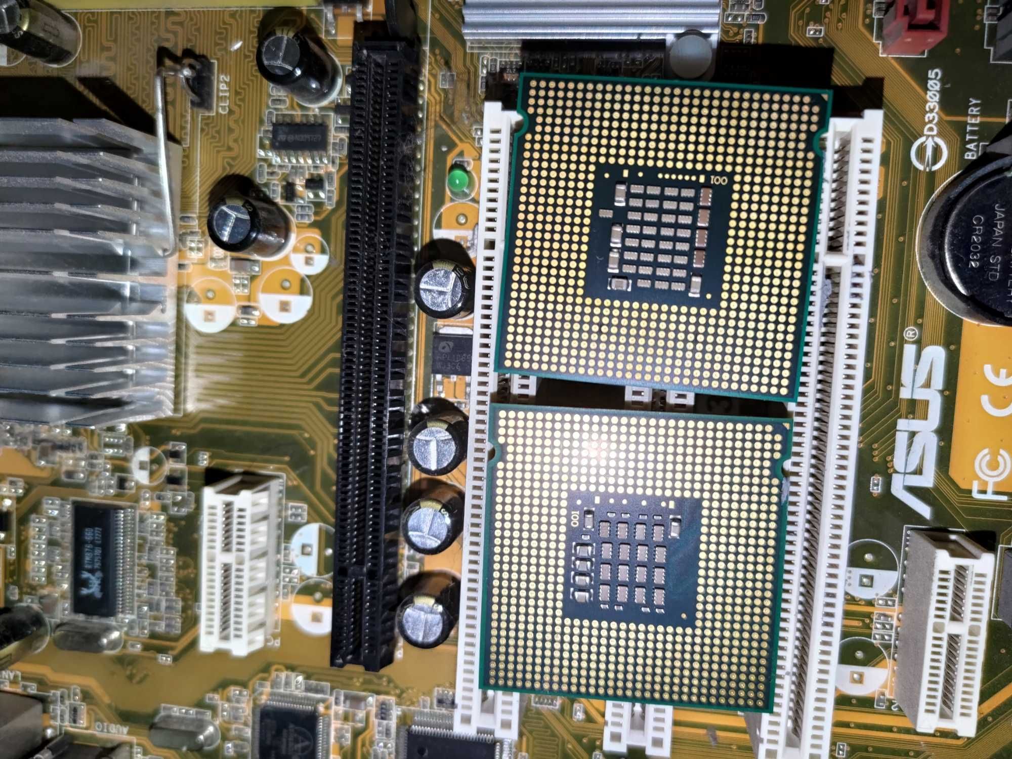 Процессор Intel Celeron D Куллер, радиатор, материнка