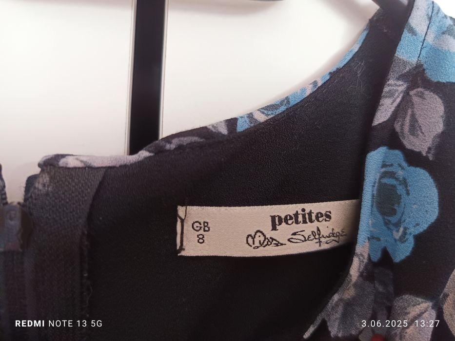 kombinezon/szorty  w kwiaty na zamek z tyłu z baskinką 36 pepites