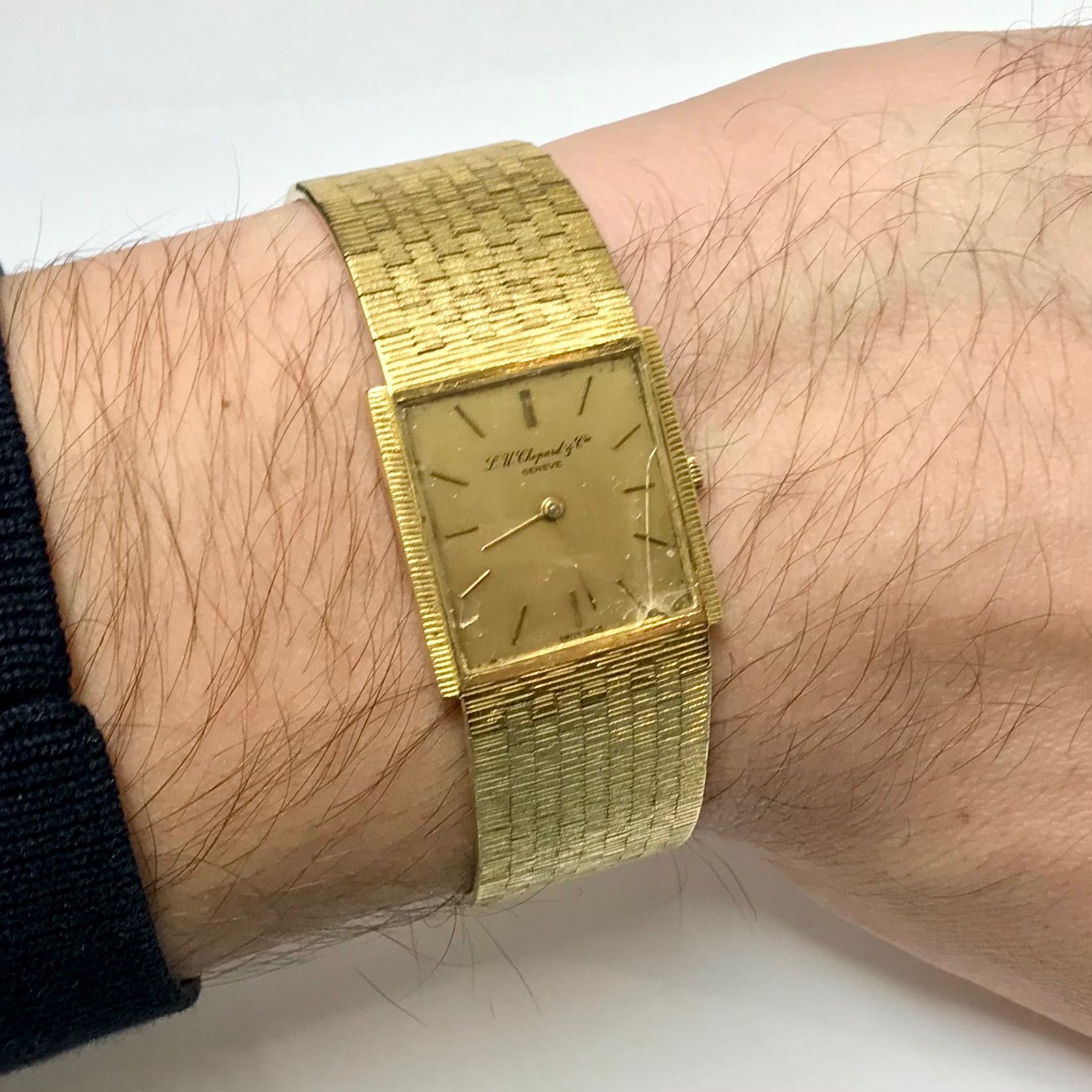 L. U. C. CHOPARD Geneve Złoty zegarek 750 18K MECHANICZNY klasyczny