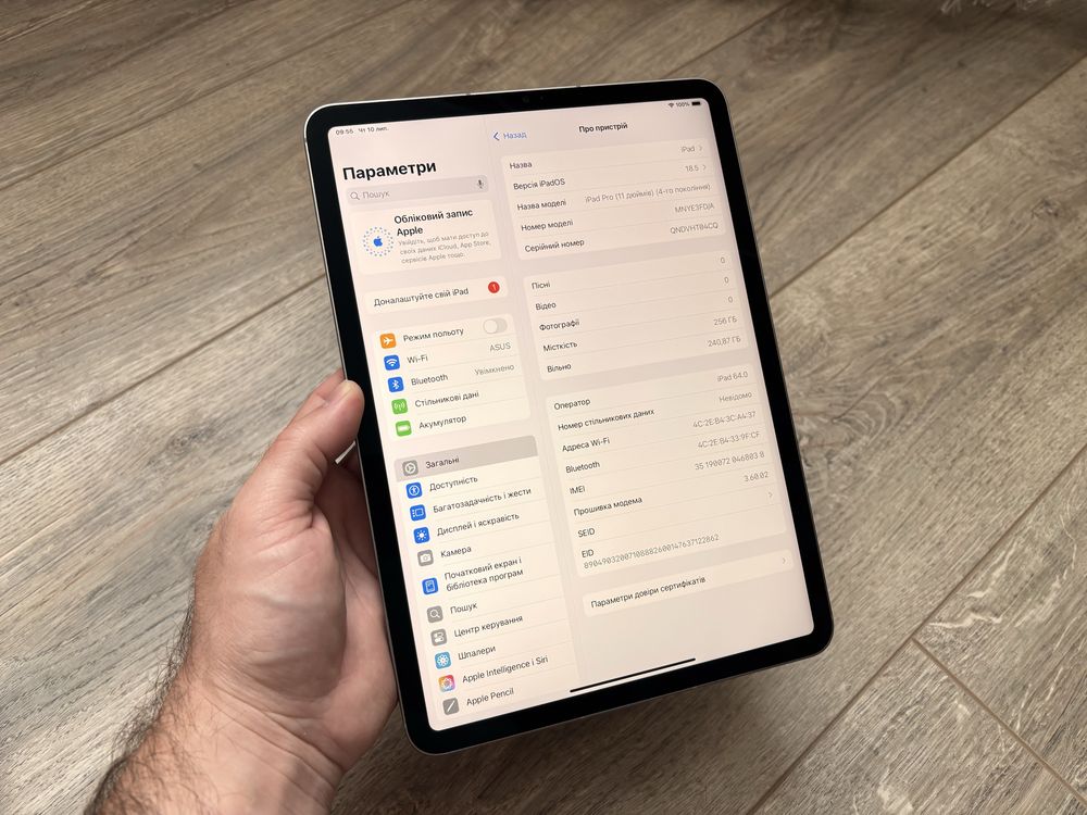 iPad Pro 11 2022 M2 256gb LTE Space Gray A2761