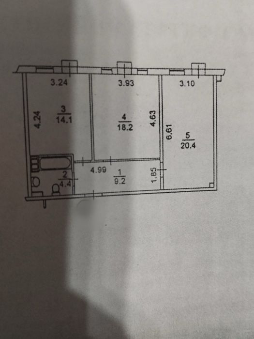 ЄОселя ВПО! Двокімнатна квартира з ремонтом! Кухня-20,4м2!