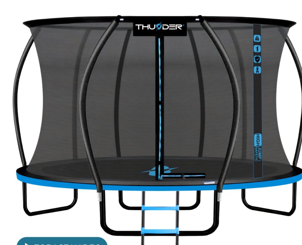 Trampolina Thunder 14ft z siatką wewnętrzną