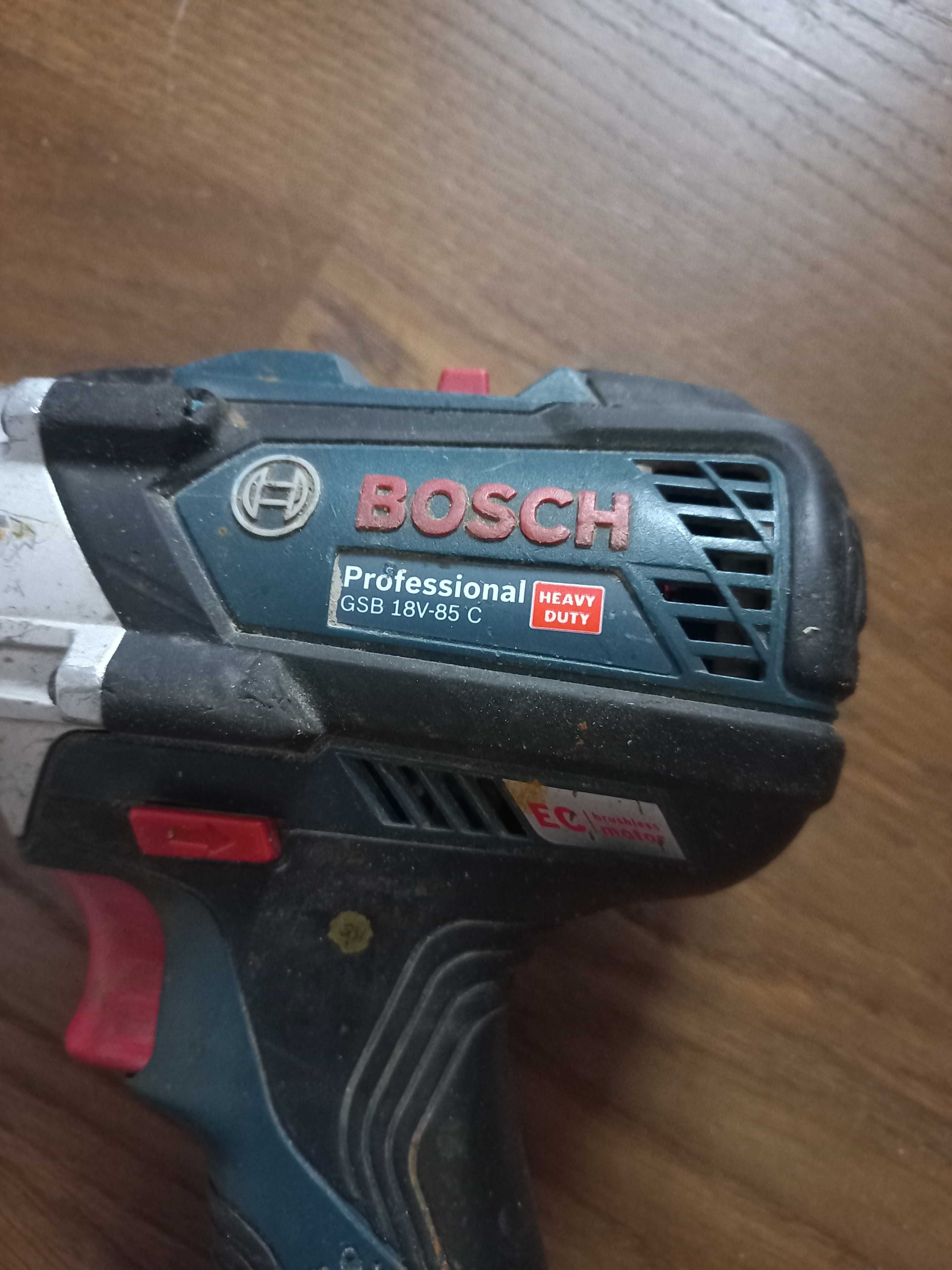 BOSCH Professional GSB 18V-85 C sprawna z akumulatorem i ładowarką