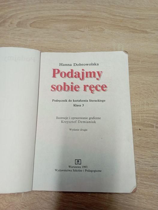 Język polski dla klasy 3 Podajmy sobie ręce, Dobrowolska 1993