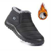 Nowe buty czarne męskie zimowe śniegowce ocieplane antypoślizgowe 45