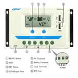 Контроллер заряда (Epsolar) Epever VS1024AU 10А 12/24В