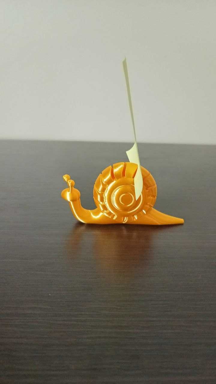 Figurka 3D - Ślimak PRZYPOMINAJEK na karteczki/ notatki/ memo