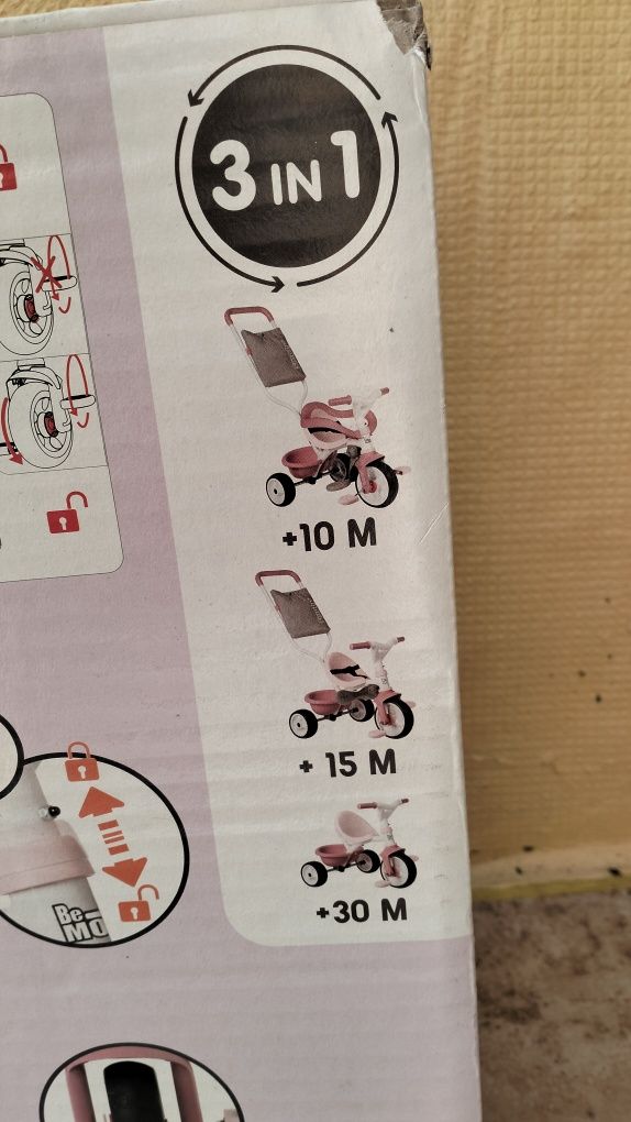 Triciclo menina 3 fasea