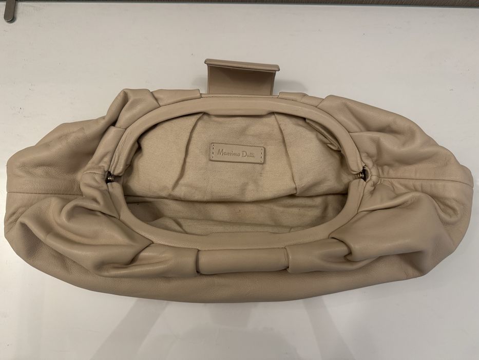 Сумка pouch bag, Massimo Dutti, бежева