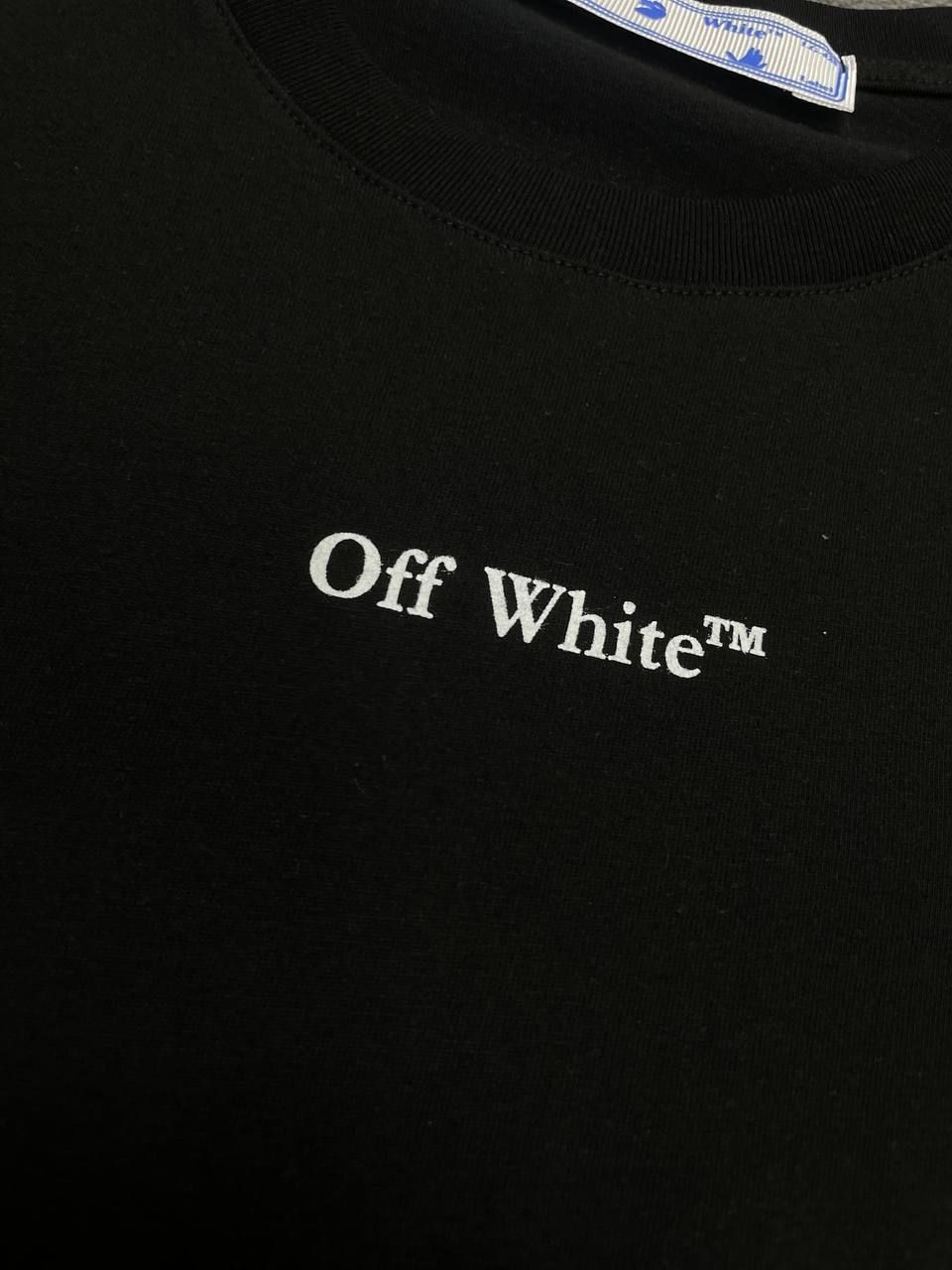 OFF WHITE EXCLUSIVE Жіноча чорна біла футболка топова весна літо нова