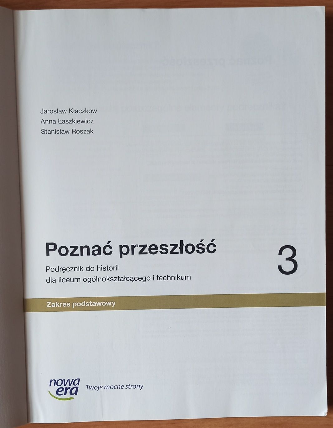 Podręcznik szkolny poznać przeszłość 3.