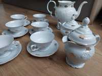 Serwis porcelanowy Wałbrzych oryginał PRL do kawy herbaty 15 elementów