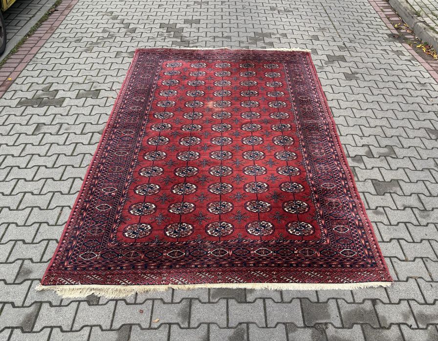 Dywan perski Buchara 3x2 ręcznie tkany wełna vintage