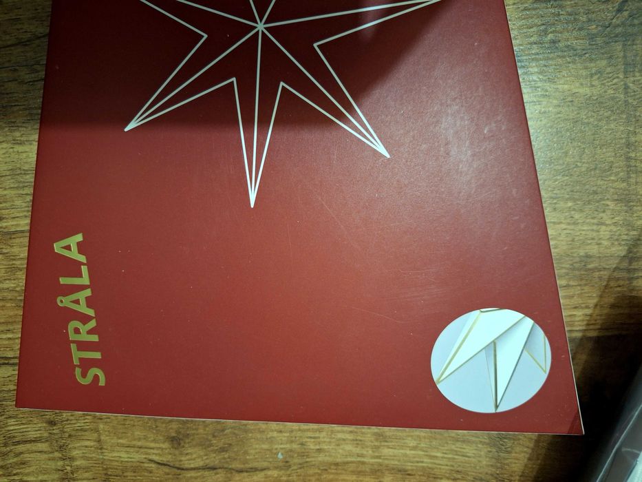 IKEA Strala -gwiazda 70cm, oprawa z kablem, żarówki