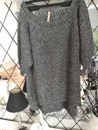 Sweter, tunika asymetryczny