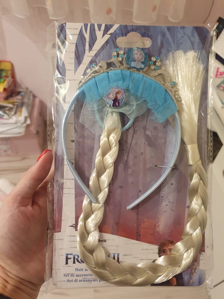 Diadem i warkocz Frozen