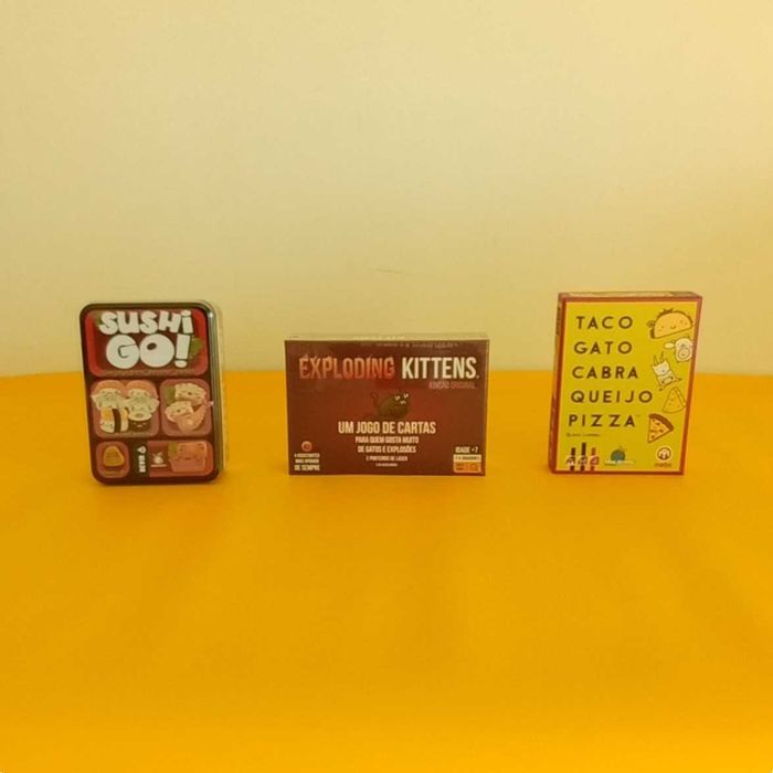 Sushi Go! Exploding Kittens e Taco Gato - Jogos de tabuleiro / Cartas