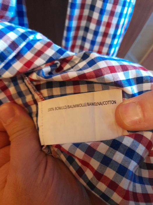 Koszula męska kratka rozm. L