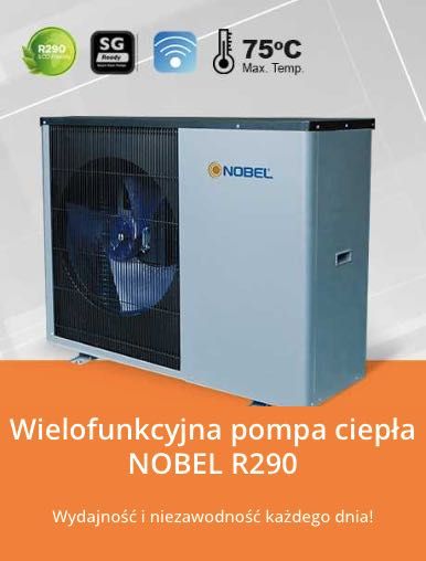 Najnowocześniejsza POMPA CIEPŁA NOBEL 16 kW  Full Inwerter R290 + 75oC