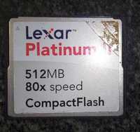 Lexar Platinum II 80x CompactFlash 512 mb для фотокамер.