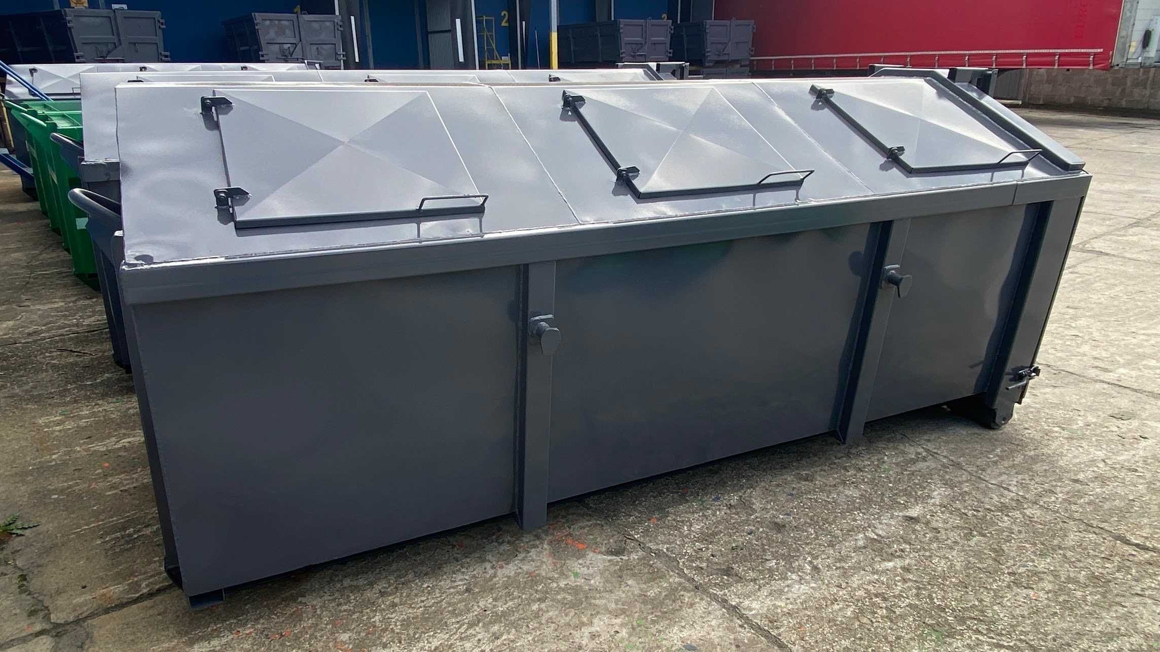 Kontener KP7 3500x1700x1000 śmietnik,ODPADY, pojemnik,kryty, PRODUCENT