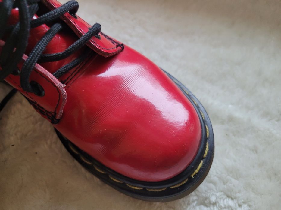 Dr Martens, martensy, czerwone glany rozmiar 36, skóra