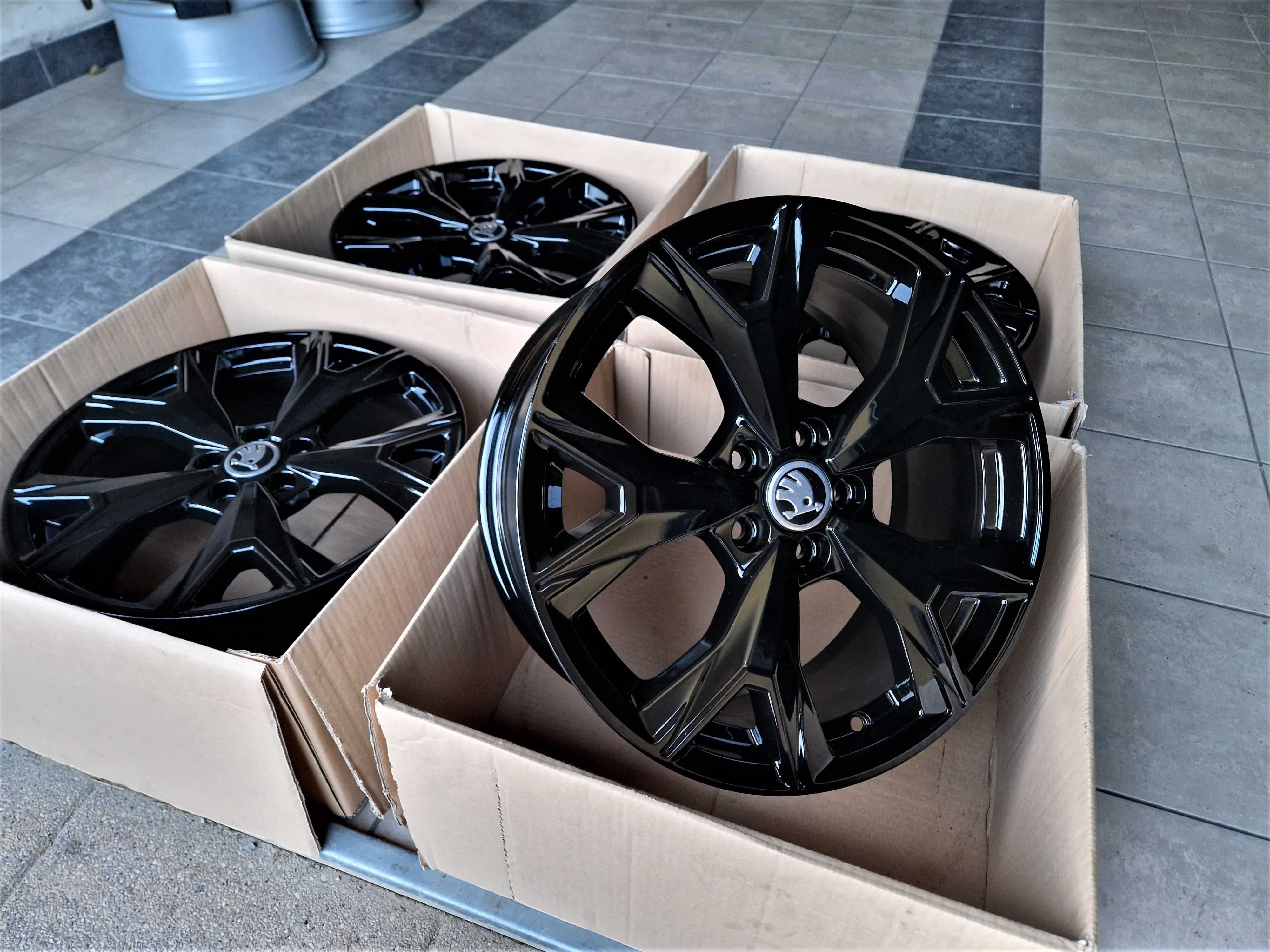 Alufelgi 17 5x100 Skoda Kamiq Scala Rapid Fabia Octavia Czarne ! 304#