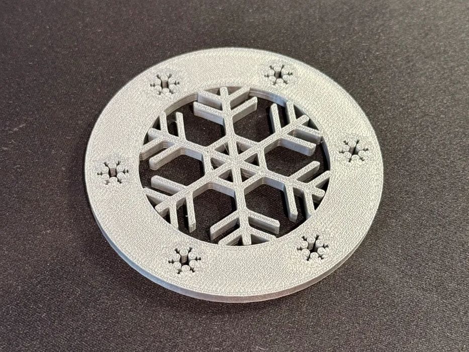 Descansos de Copo - Floco de Neve Tema Natalício