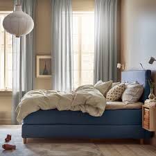 DUNVIK Pokrycie łóżka kontynentalnego, Gunnared niebieski 160x200cm