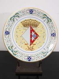 Prato decorativo em porcelana, edição limitada Colecções Philae.