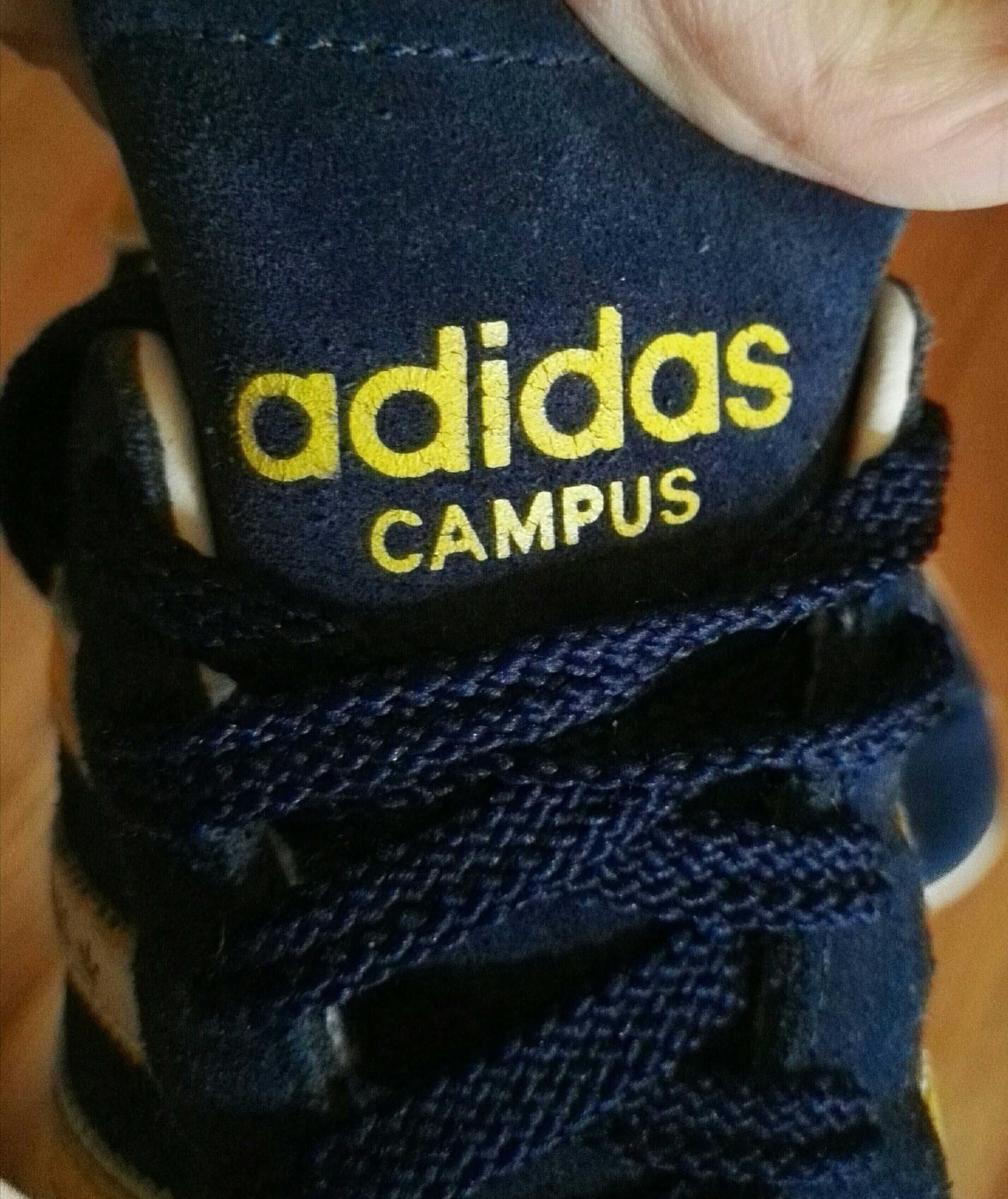 adidasy campus oldskool vintage retro granatowe żółte