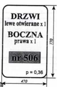 Szyby do ladowacza UNHZ 750 czeski