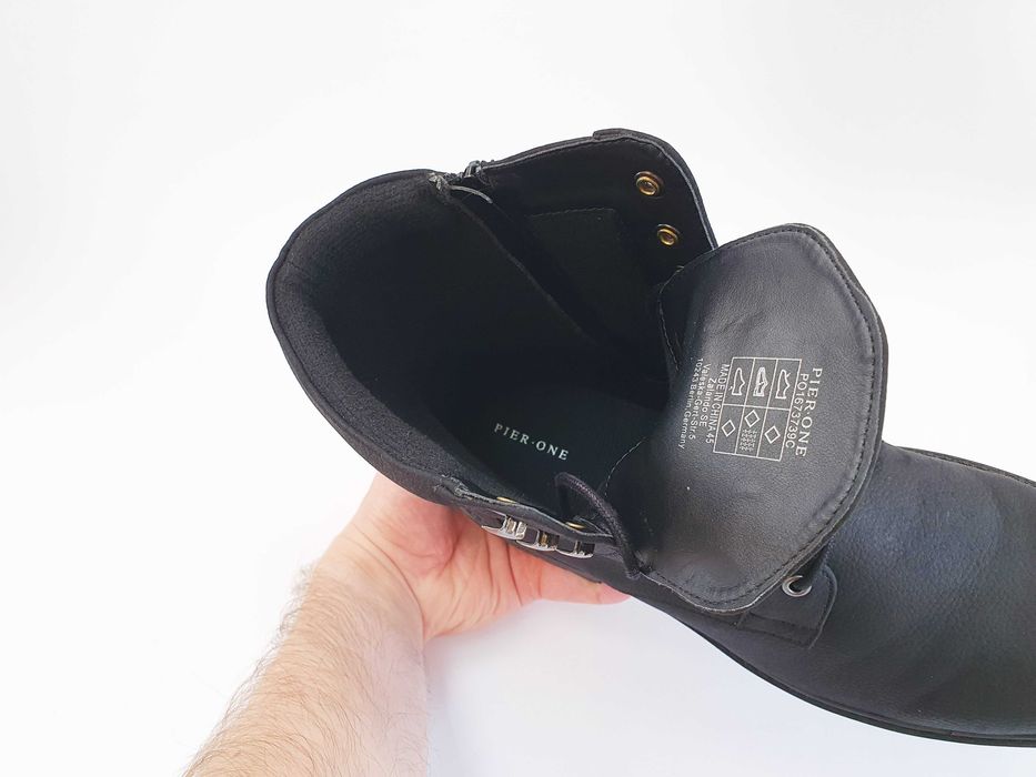 Мужские ботинки PIER ONE 45 29.5 см 10.5 UK черные