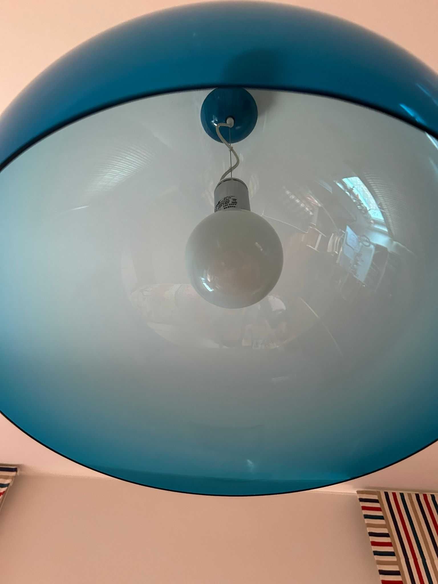 Candeeiro de Suspensão Kartell FL/Y Pendant Blue