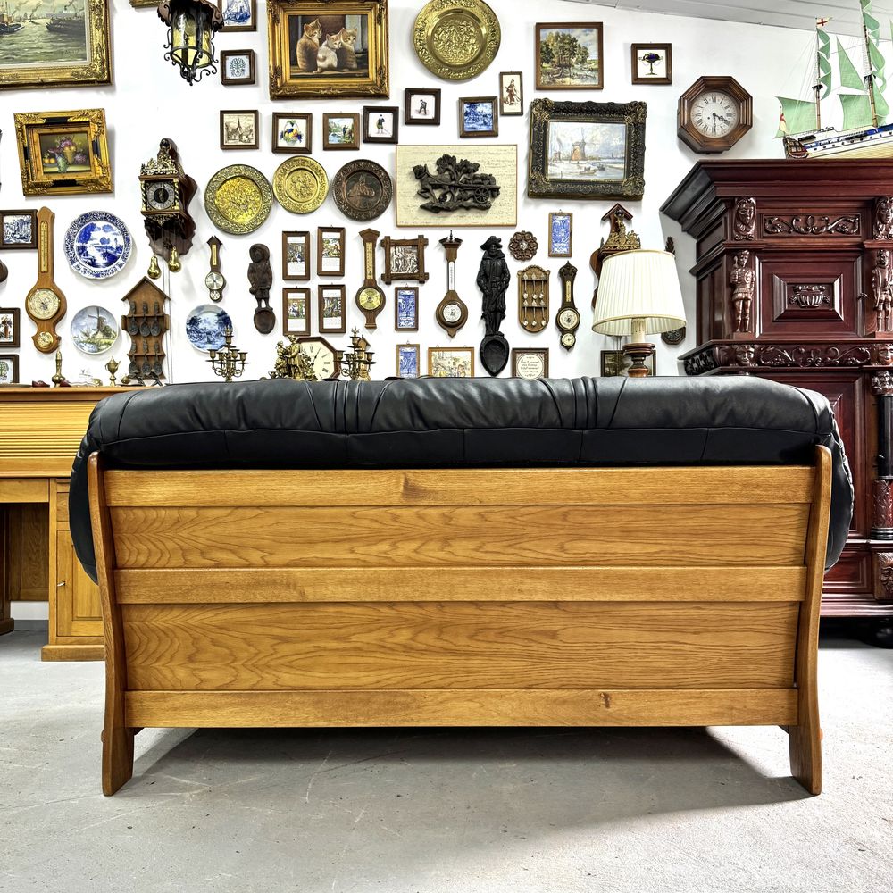НОВЫЙ Кожаный трехместный диванчик шкіряний диван Мебель из Голландии