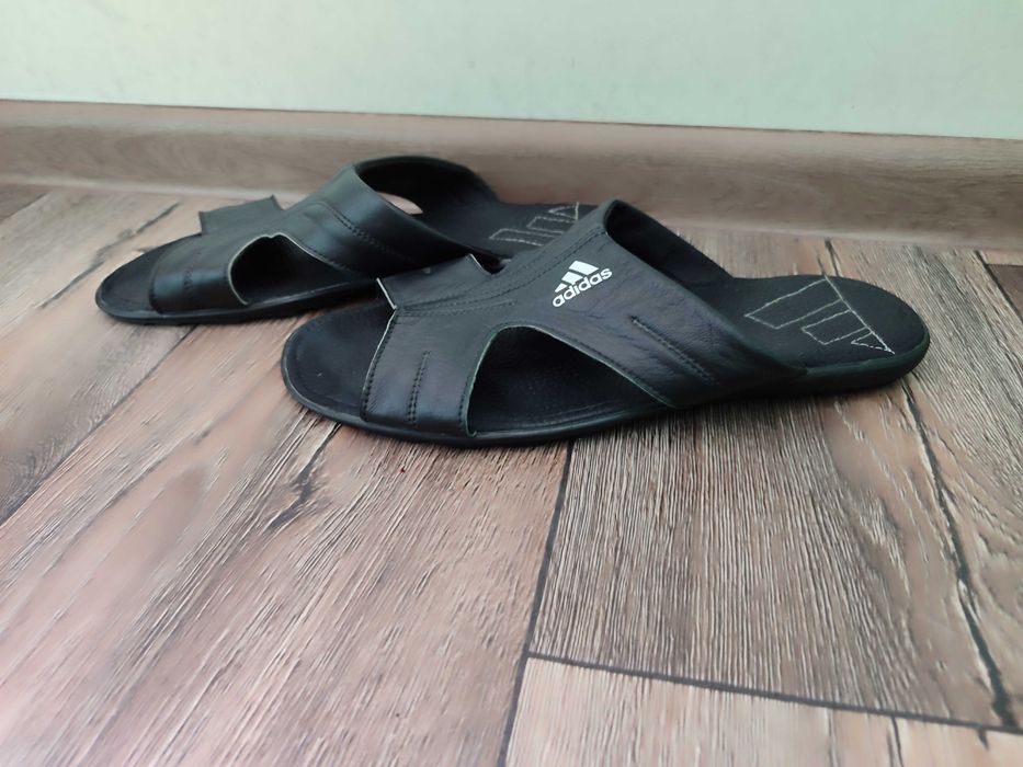 Шлёпки, шлёпанцы кожа мужские "Adidas"р.43-44 б у