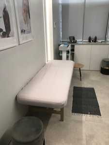 Fotel kosmetyczny drewniany, łóżko do masażu- Wystawiam Fakturę Vat