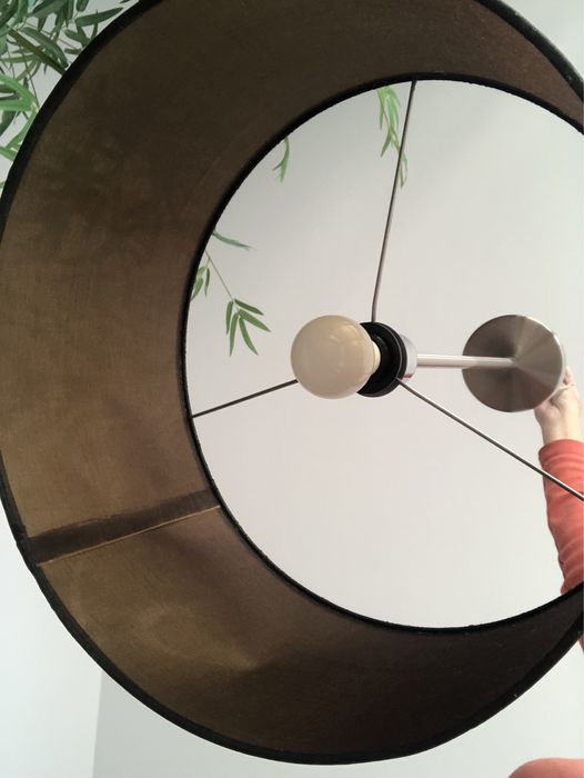 Candeeiro de teto preto