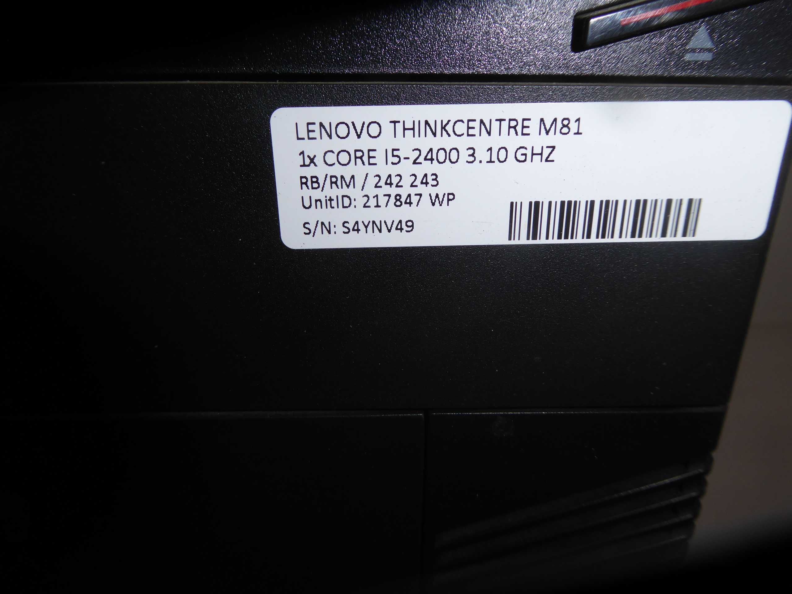 Komputer stacjonarny Lenovo Thinkcentre M81-dysk SSD-super stan
