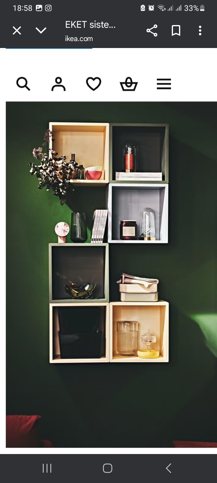 3 módulos IKEA, modelo Eket