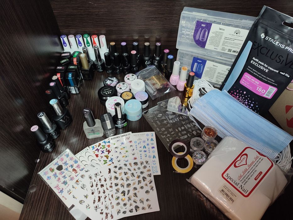 Набір для манікюру, стартовий  великий лот для початку справи