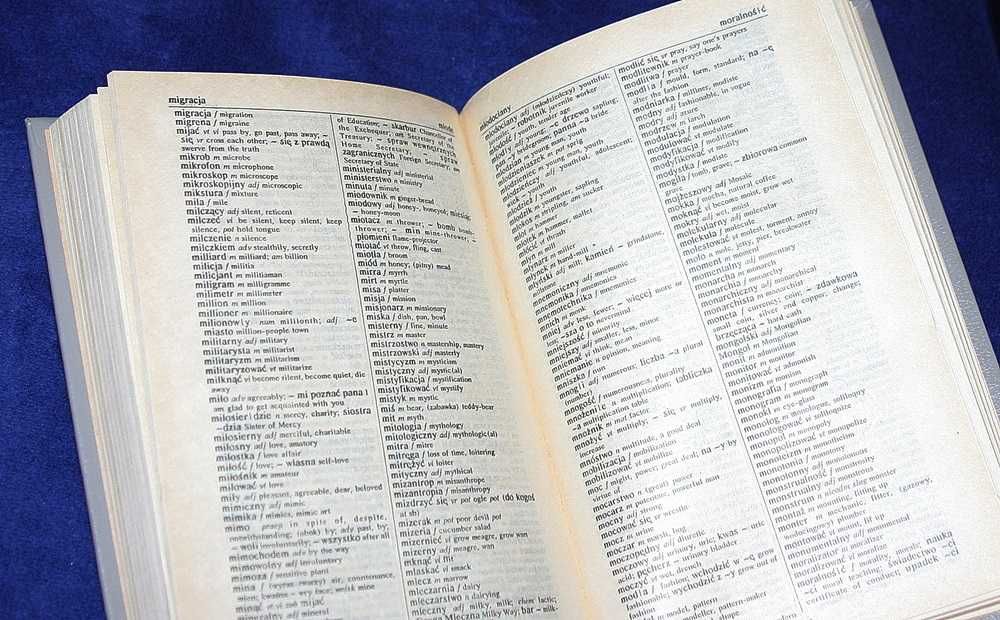 Książka-Słownik Polsko-Angielski