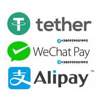 USDT Wechat Alipay RMB YUAN topup transfers юань оплата пополнение
