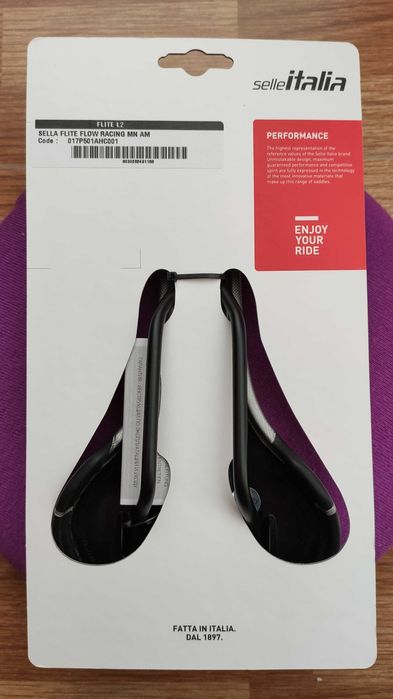Selim bicicleta Selle Italia Flite TM Flow Saddle (L2) Manganese Rail
