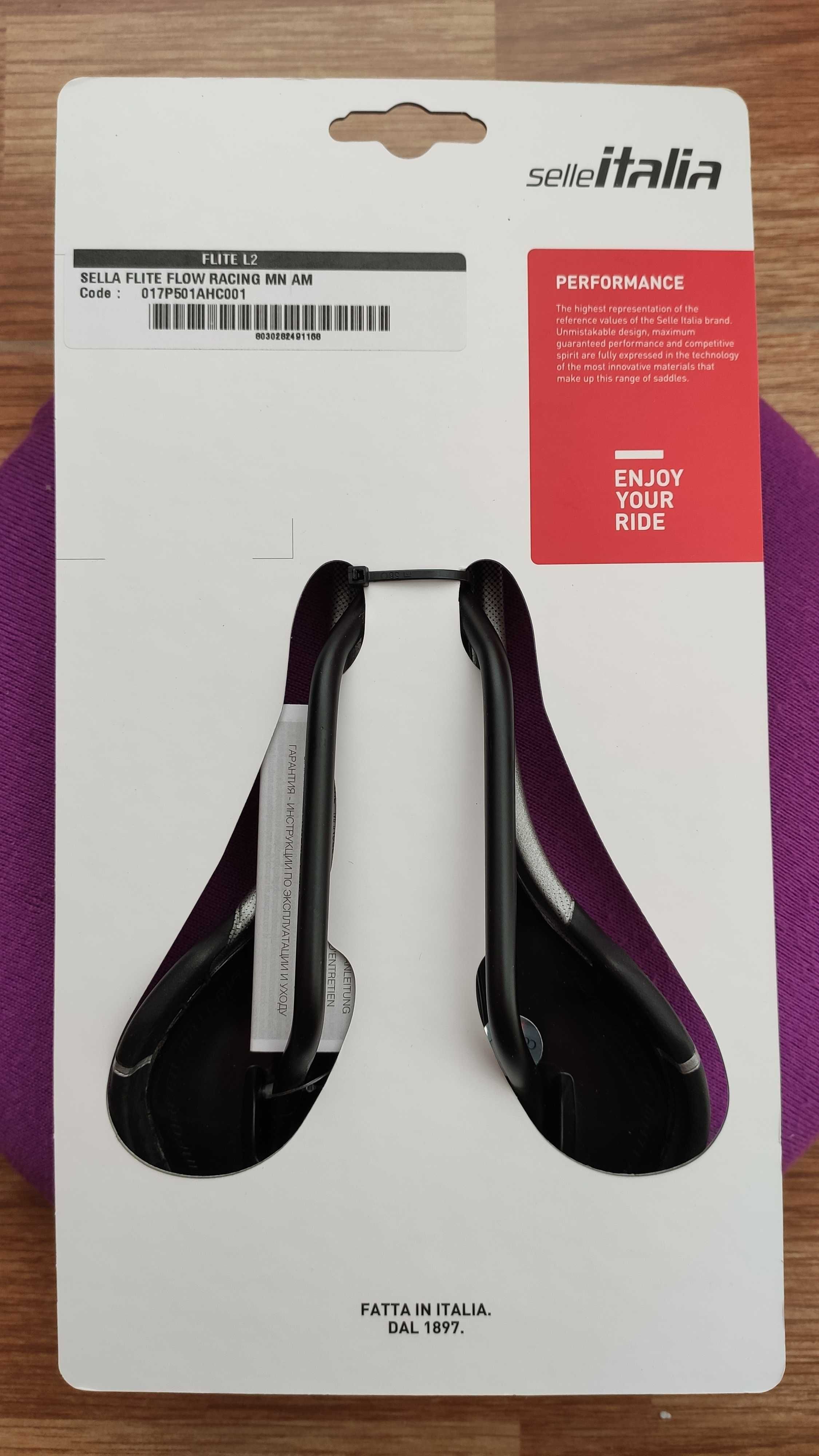 Selim bicicleta Selle Italia Flite TM Flow Saddle (L2) Manganese Rail